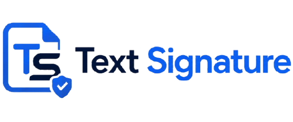 Text Signature Logo
